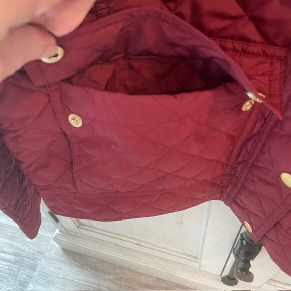JCREW QUILTED TACK JACKET COAT DOWN #02722 CRIMSON MAPLE MEDIUM NWT - Picture 10 of 14